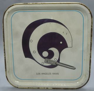 1965 Hormel Nfl 4 - 3/8 " Tin Tray Los Angeles Rams