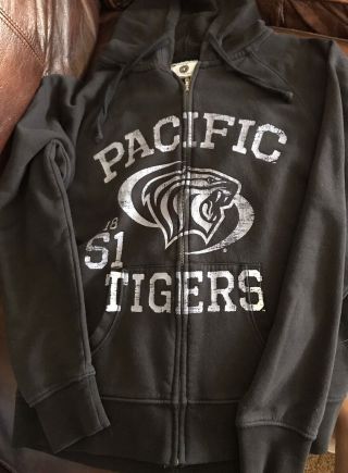 University Of The Pacific Tigers Womens Zip Hoodie Sweatshirt Sm