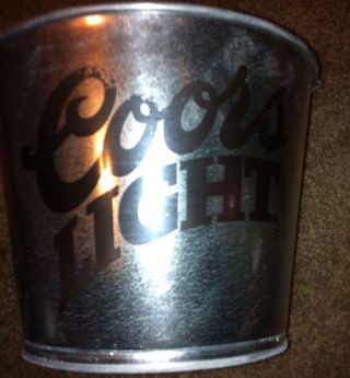 Coors Light Galvanized Metal Ice Bucket With Handle Make Offer