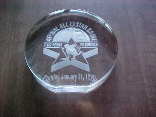 41st Nhl All Star Game.  Pittsburgh 1990 Paper Weight