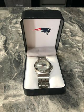 Great Collectors Piece England Patriots Custom Logo Stainless Steel Watch.