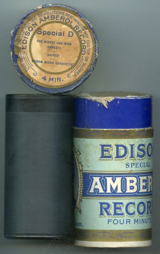 Special D Amberol Edison Cylinder Record The Ninety And Nine Sacred