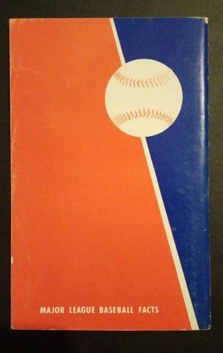 1960 MLB FACTS Major League Baseball Schedules Rosters Field Personnel Farm Team 2
