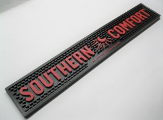 Southern Comfort 20 3/4 " Black & Red Rubber Bar Rail Mat