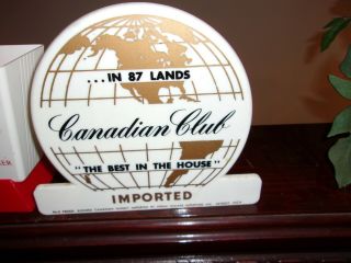 Vintage Canadian Club Whiskey Advertising Bar Memorabilia Swizzle Stick Holder