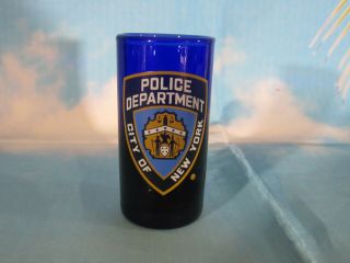 Cobalt Blue City Of York Police Department 2006 Shot Glass " Kings "
