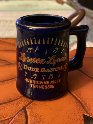 Loretta Lynn Dude Ranch Blue Mug Shot Glass