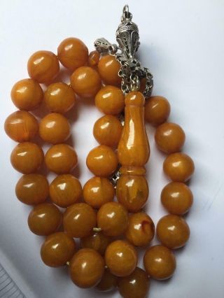 Antique German Faturan Misky Rosary