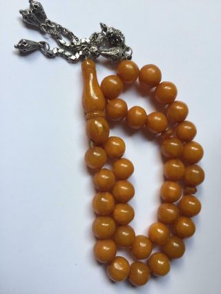 Antique German Faturan Misky Rosary 3