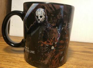 Freddy Vs.  Jason Rare Coffee Mug 20oz Jumbo Horror Friday The 13th
