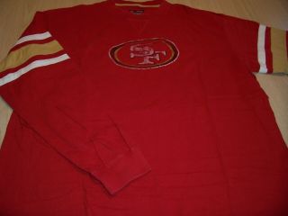 Nfl Team Apparel San Francisco 49ers Ls Red T - Shirt Mens Xl