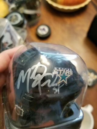 Marty Turco Signed Autographed Dallas Stars Nhl Mini Helmet