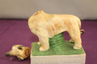 Vintage 1976 Collectors Art Limited Dog Decanter Afghan Hound Killawarra Muscat