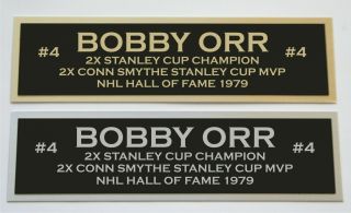 Bobby Orr Nameplate For Signed Autographed Hockey Jersey Photo Puck Or Item