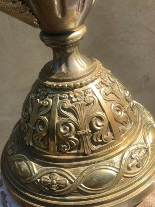 Fabulous Large Antique Bronze Menorah Candelabra Judaica 3