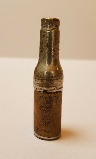 Vintage Antique Anheuser Busch Beer Corkscrew Pocket Bottle Opener