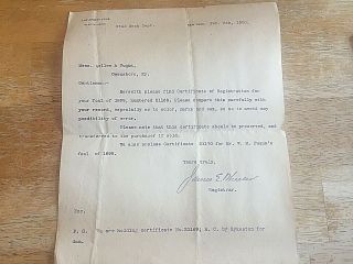 1900 Letter From Jockey Club In York To Bellew & Fuqua,  Owensboro,  Racing