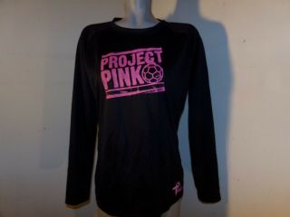Puma Dry Cell Project Pink Soccer Jersey Black/pink Breast Cancer Shirt Sz Large