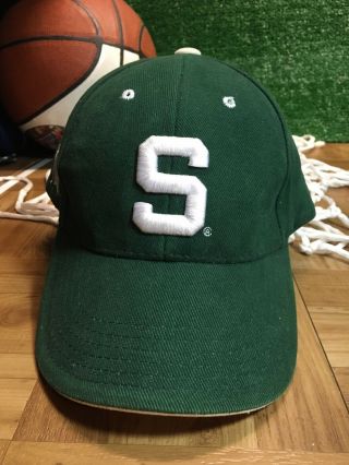 Msu Michigan State Spartans Steve And Barry’s Adjustable Strap Back Hat Cap H1