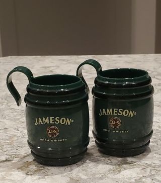 Shot Glasses - Jameson Irish Whiskey - Plastic Keg Style - Set Of 2