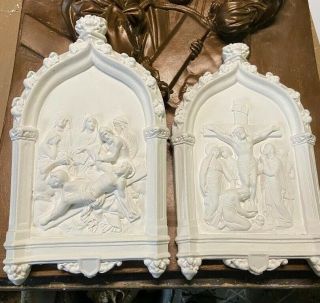 Chapel Size In A White Finish With Gold Trim Station Of The Cross