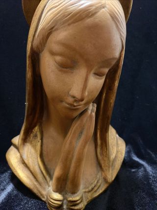 Antique Porcelain Figure of the Madonna,  Made In Italy For Otzens Chicago 3