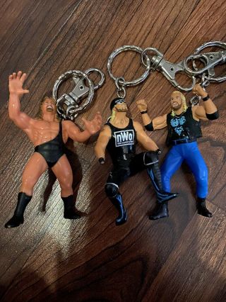 1998 Toy Biz Wcw/nwo Talking Keychain Wrestlers Giant Hogan Ddp