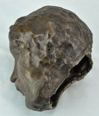 Interesting Antique bronze head sculpture,  not marked.  (BI MK/170819) 3