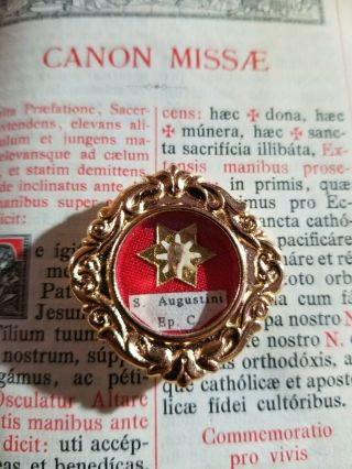 First Class Reliquary Relic/Saint Augustine of Hippo/Religious Relic 2