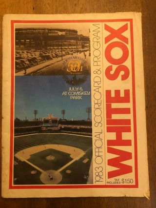 1983 And 1984 Chicago White Sox Programs With Scorecards