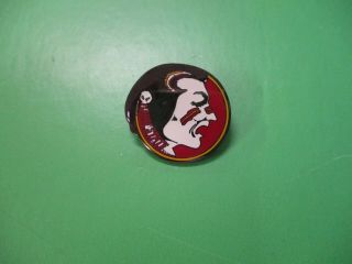 Fsu Florida State University Seminoles Logo Label Pin With No Holder