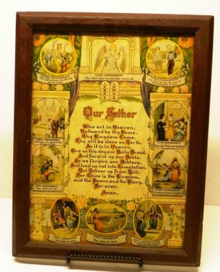 Antique Framed " The Lord 
