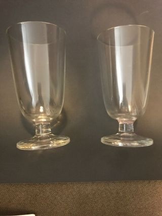 Set Of 2 Crystal Vintage Single Malt Whisky Footed Glasses