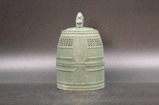 Japanese Gilt bronze Bell Buddhism handbell VG171 2