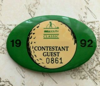 BELL SOUTH CLASSIC GOLF TOURNAMENT 1992 GUEST PIN ATLANTA COUNTRY CLUB BELLSOUTH 2