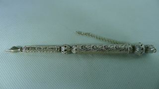 Judaica Silver 925 (sterling Silver) Torah Yad Pointer Filigree Made / Decorated