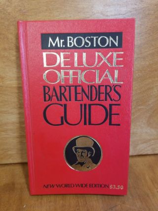 Vintage 1979 Mr.  Boston Deluxe Official Bartenders Guide World Wide Edition