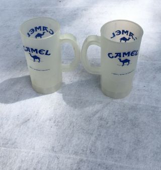 Vintage Camel Cigarette Plastic Beer Mugs 16oz—set Of 2 Camel Beer Mugs