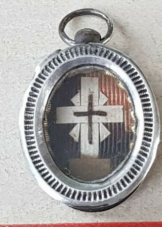 459) Sterling Silver Reliquary True Cross Of Our Lord The Most Important Relic