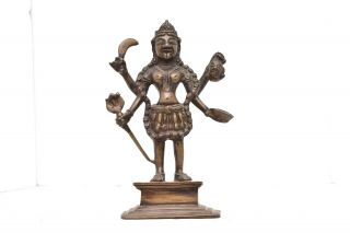 Hindu Goddess Kali Statue Figure Bronze Goddess Dieti Shrine Antique Vintage