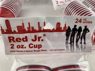 Mini Red Solo Cup 2 oz.  Shot Glasses 24ct Plastic - Set of 3 2