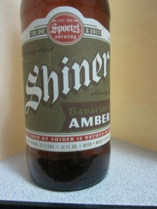 Shiner 98 Amber Beer Bottle Shiner Texas Brewery 3
