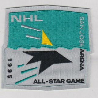 1995 Nhl All Star Game Jersey Patch San Jose Sharks
