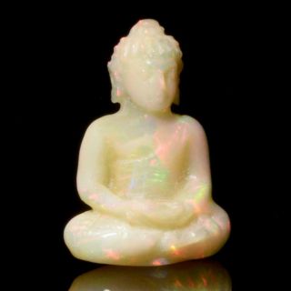 Sculpture Of The Buddha Natural Ethiopian Welo Opal Gemstone Carving 2.  85 Cts