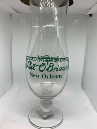 Vintage 70s Pat O’briens Orleans Hurricane Glass 10” Have Fun Rare