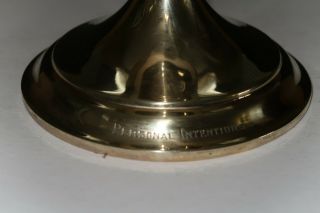 EARLY 2OTH CENT GOLD PLATED ALL STERLING SILVER DECORATED CHALICE AND PATEN 3
