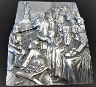 The Immigrants Coming To Ellis Island " Sterling Silver Henryk Winograd