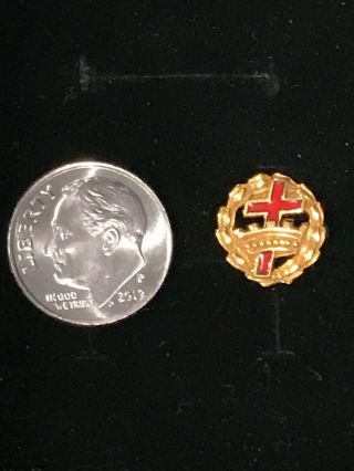 Watchtower related Child size Cross,  Crown and Wreath Pin 2