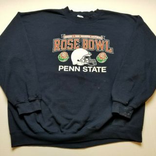 Penn State 2009 Rose Bowl Sweatshirt Mens Xl Blue Pullover Football 00s D25