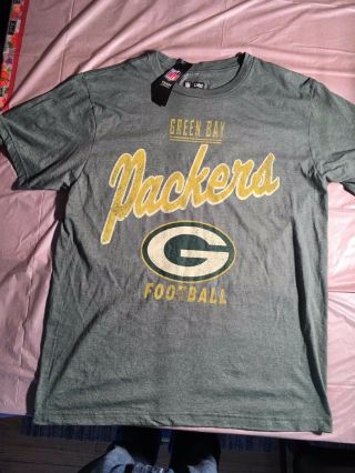 Green Bay Packers G Logo Distressed Logo T Shirt Nwt Team Apparel